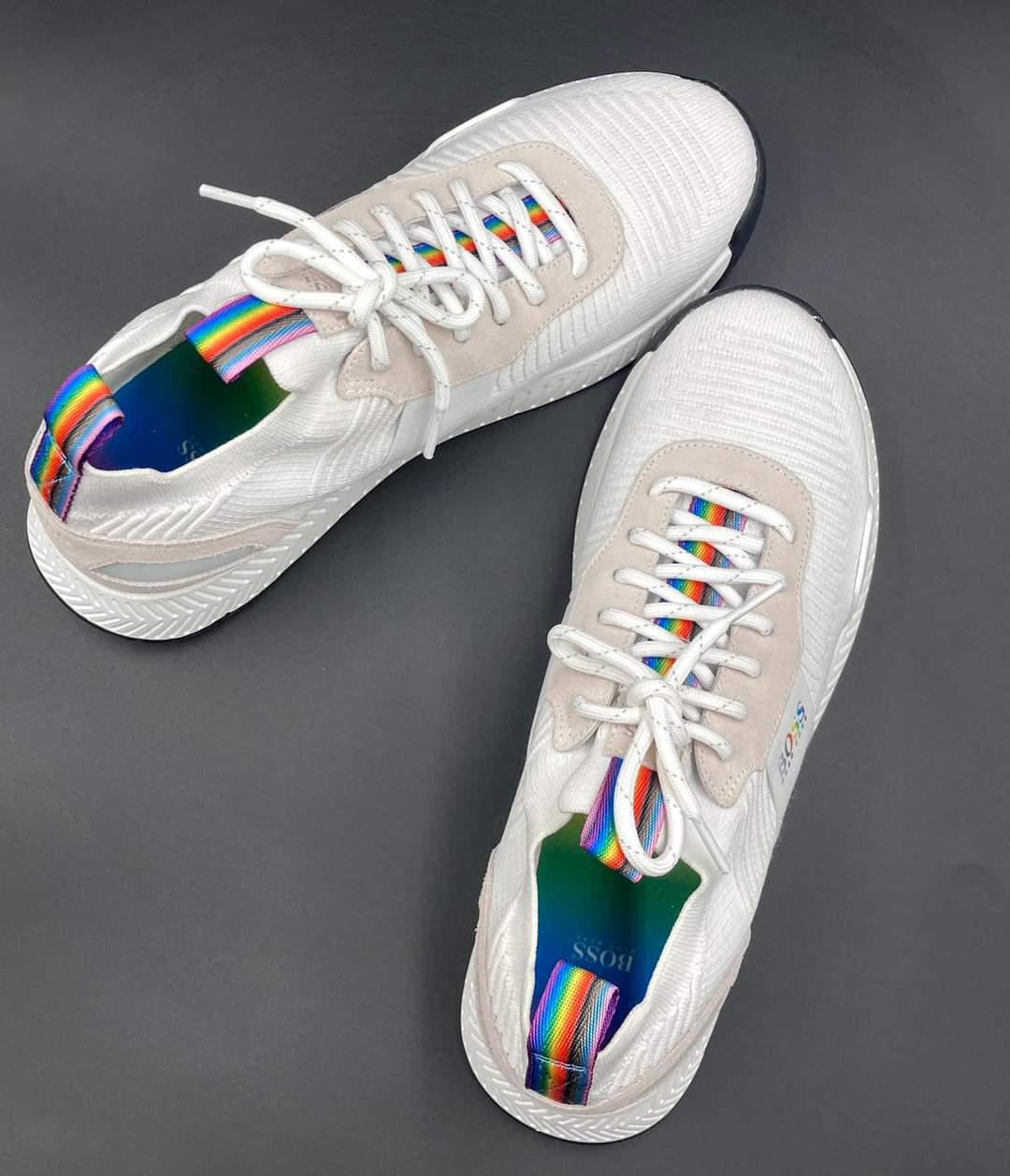 Boss men's titanium runn pride sneakers