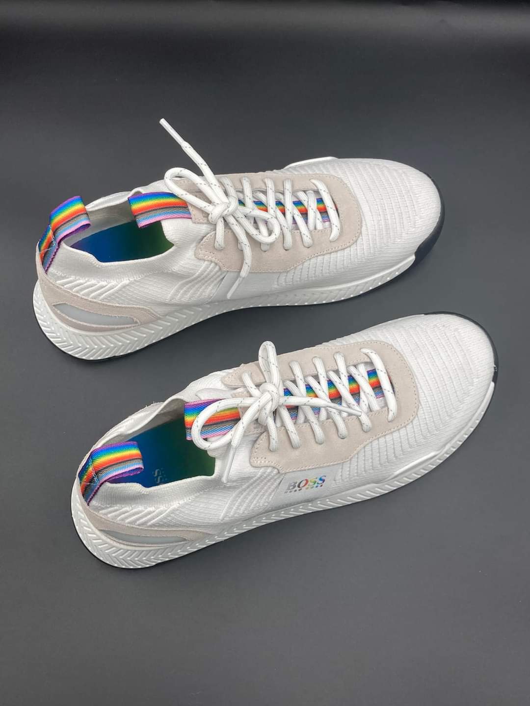 Boss men's titanium runn pride sneakers