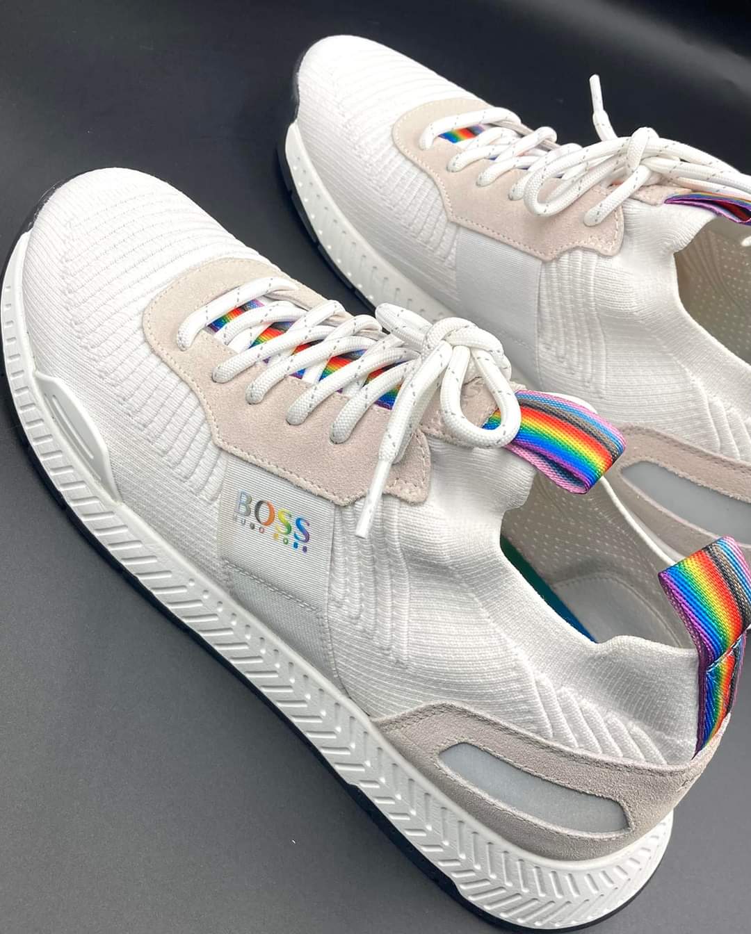 Boss men's titanium runn pride sneakers