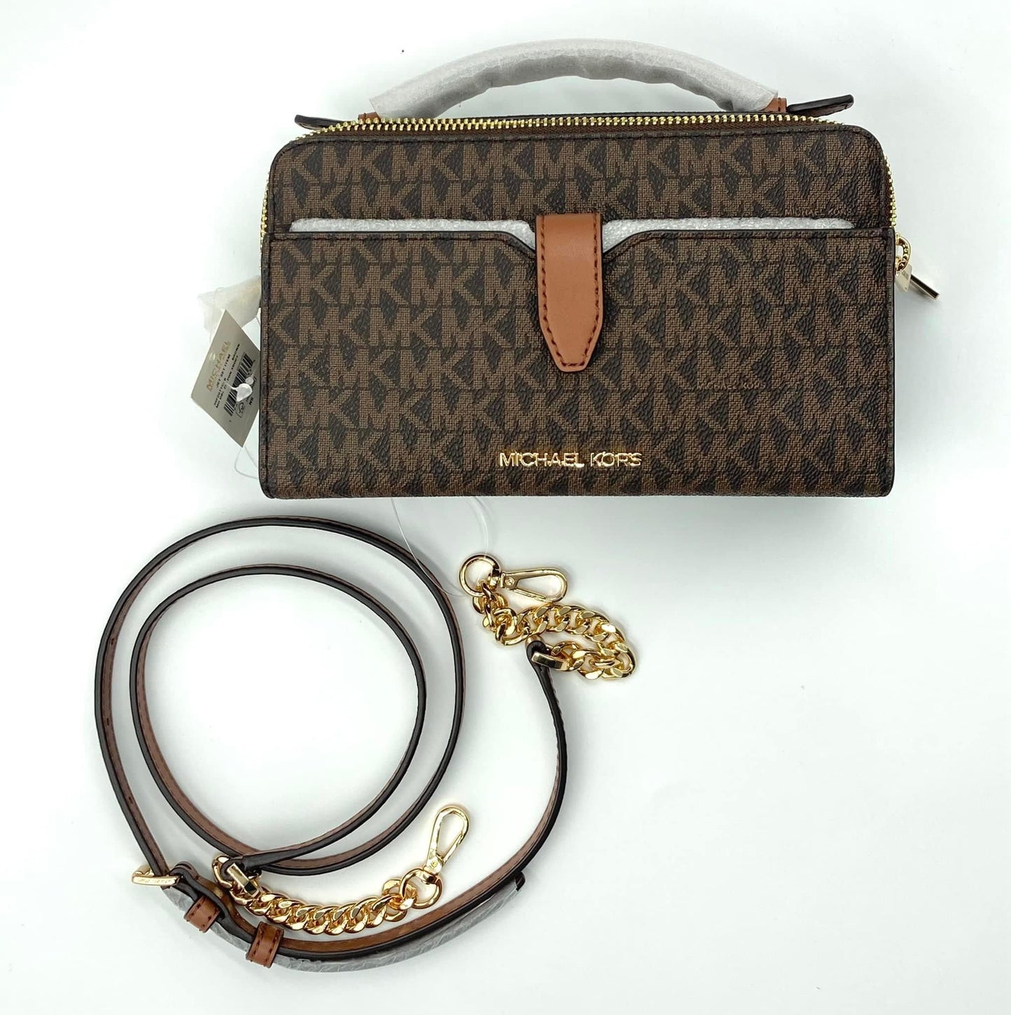 MK double zip crossbody